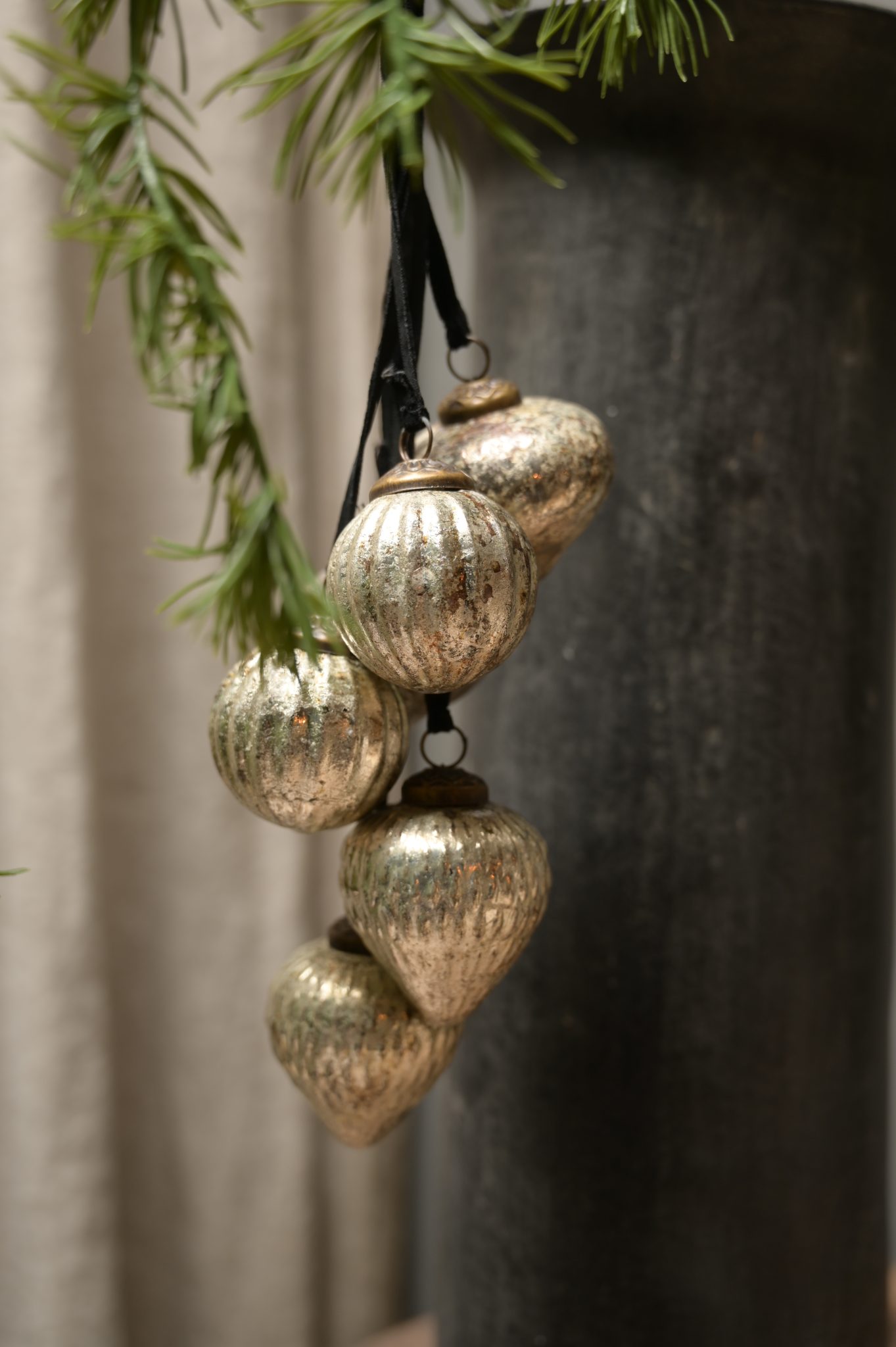 Kerstballen Hanger Antiekgoud Kerstballen Hanger Antiekgoud PTMD